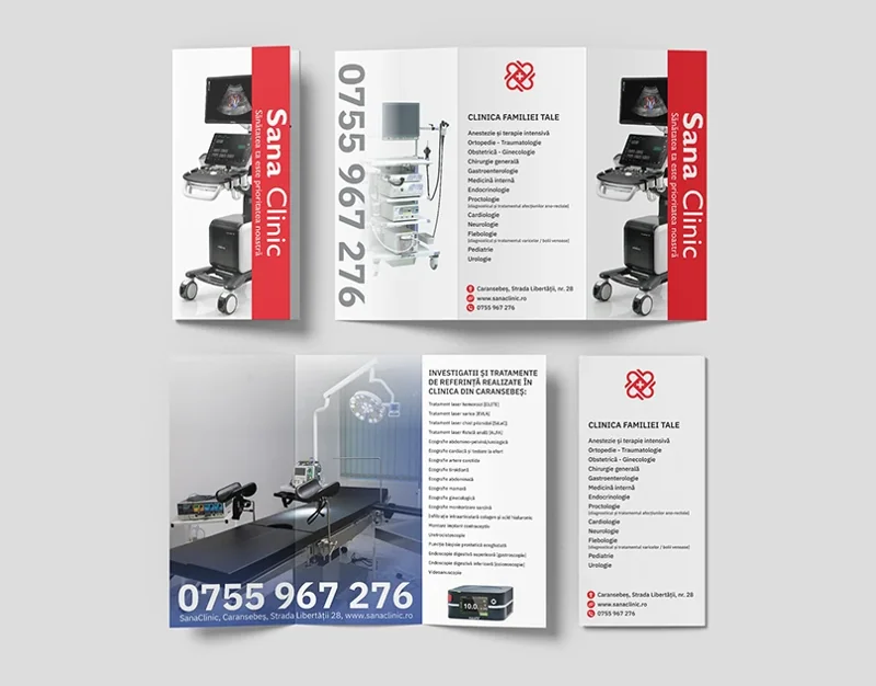 Sana Clinic — trifold leaflet