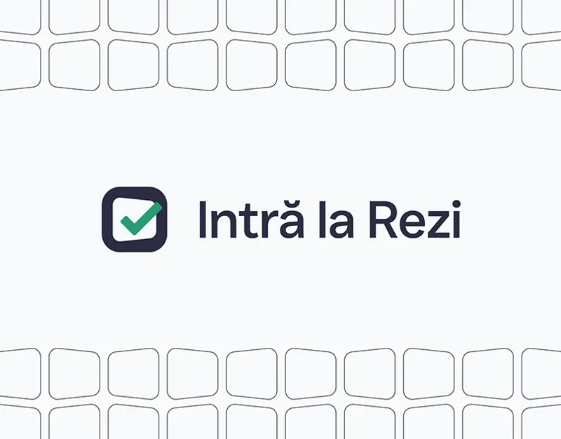 Intră la Rezi — visual identity